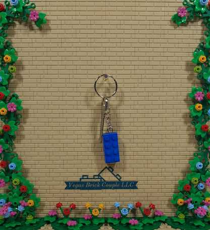 Lego® Brick 2x4 Keychains in Multiple Colors Perfect for Keys Charms Pendants Backpacks Custom Handmade