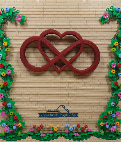 Infinity Heart Wall Shelf Display Piece 3D Printed Multiple Colors Available