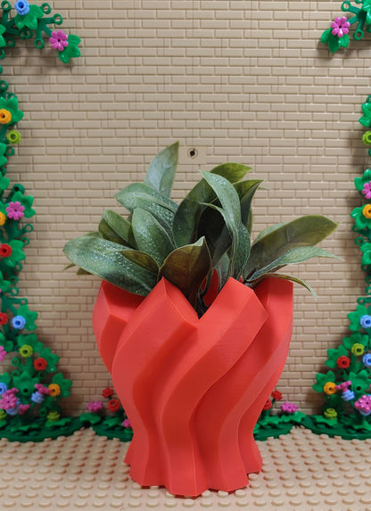 Twisted Plant Pot Multiple Colors Available